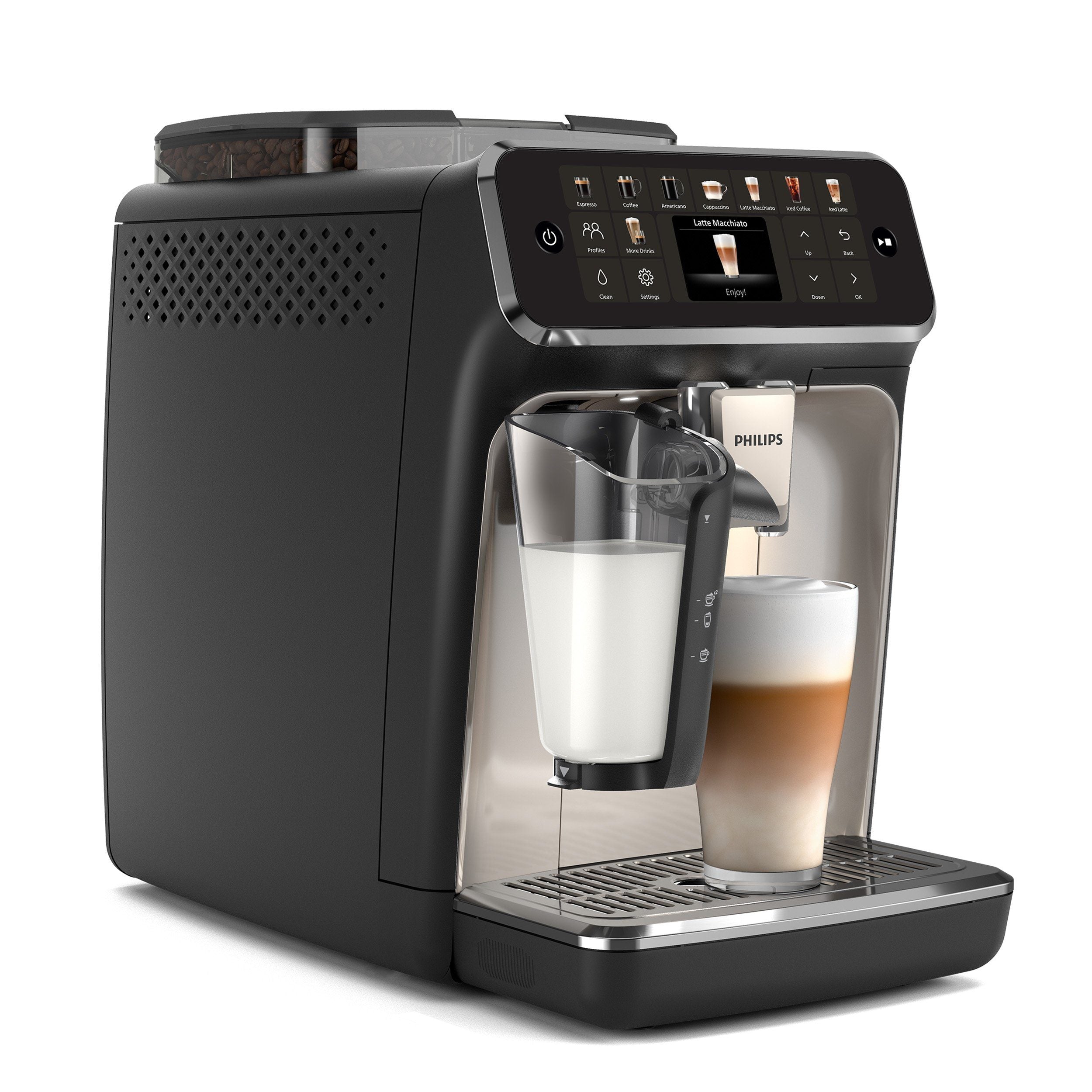 PHILIPS Kaffeevollautomat EP5544/50 5500 Series, 20 Kaffeespezialitäten